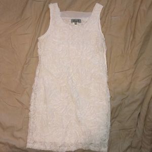 White lace dress